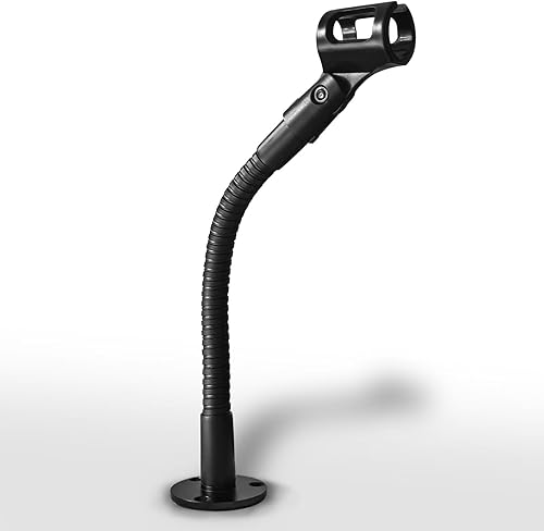 Miniatura 7 de Soporte de Micrófono - Soporte de Micrófono de Escritorio de 6 Pulgadas de Alta Resistencia con Cuello de Cisne Flexible con Base de Montaje de