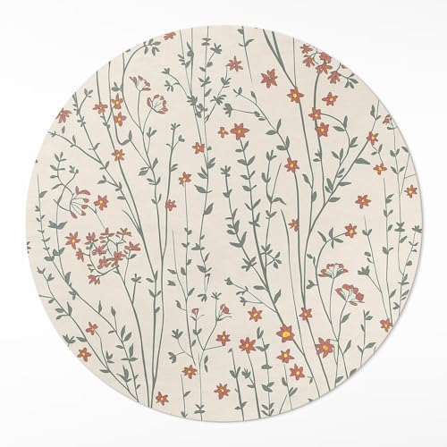Tapis vinyle ø50 cm rond résistant à la rayure pour protéger les sols fragiles - 2