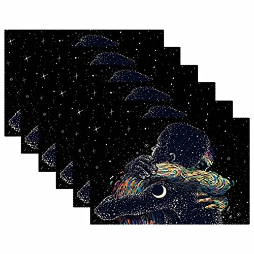 Sets de table pour tables à manger design Starry Night chic 45cm