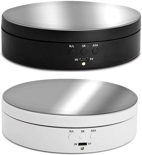 Miniatura 5 de Soporte de exhibición giratorio motorizado, plato giratorio eléctrico de 360 grados para exhibición de productos de fotografía, joyas, relojes