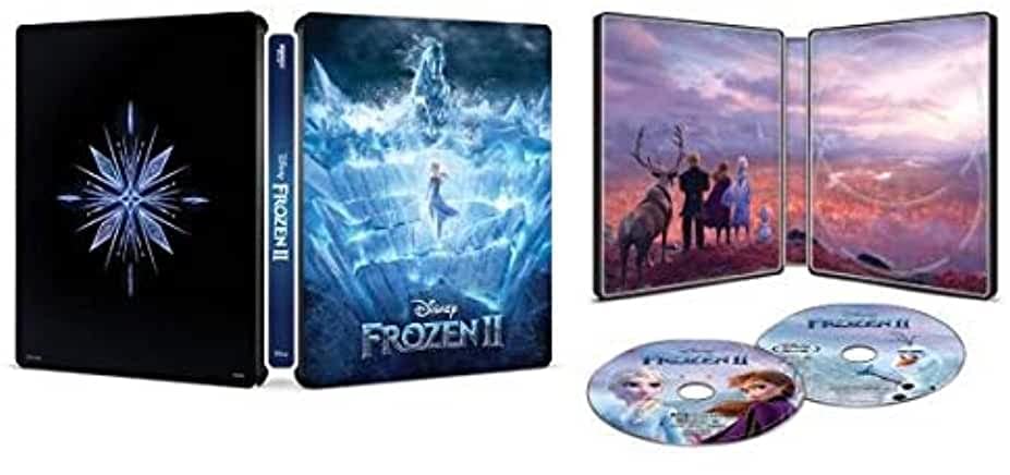Frozen II 4K limited edition collectible steelbook, 4K HD, Bl-Ray + Digital