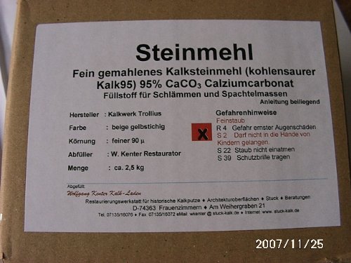Preisvergleich Produktbild Kalksteinmehl 4,5 kg im Beutel