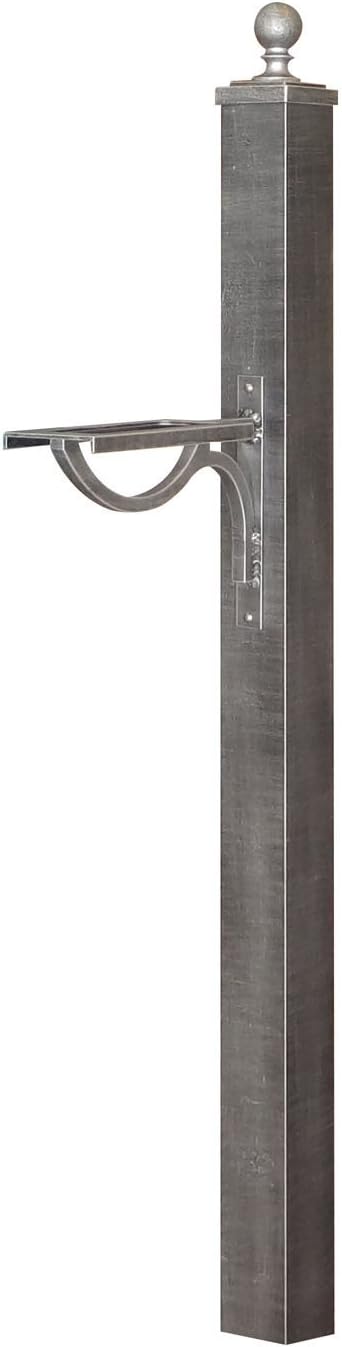 Special Lite SPK-710 Springfield Direct Burial Mailbox Post - Swedish Silver