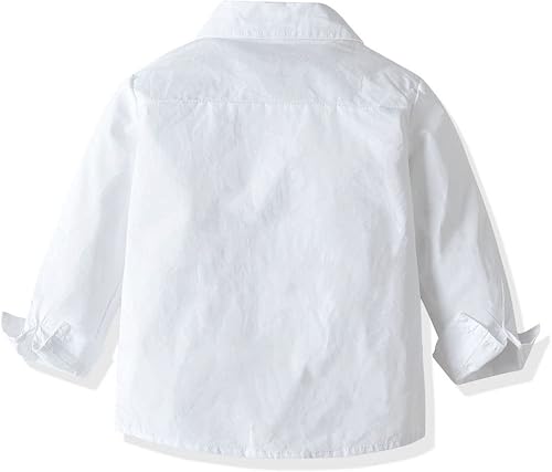 Miniatura 3 de Traje de Navidad para bebés y niños, camisa con corbatín, mameluco, tirantes, pantalones cortos, para boda, fiesta de cumpleaños, esmoquin, traje de