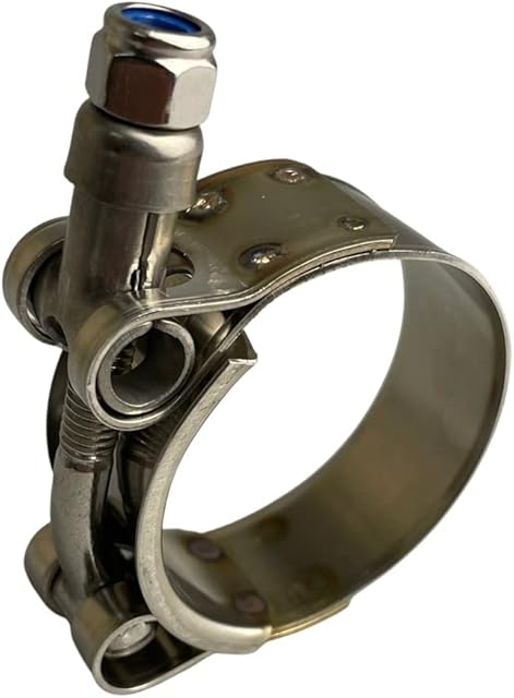 W4 Stainless Steel T Bolt Hose Clamps for Industrial Machinery & Exhaust Clips (1, 28-36mm)