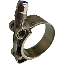 W4 Stainless Steel T Bolt Hose Clamps for Industrial Machinery & Exhaust Clips x4 1.93"-2.24" / 49-57mm
