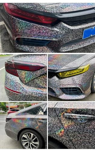 Image of LZLRUN Forged Carbon Fiber Chameleon Car Vinyl Wrap Film 1ft x 10ft