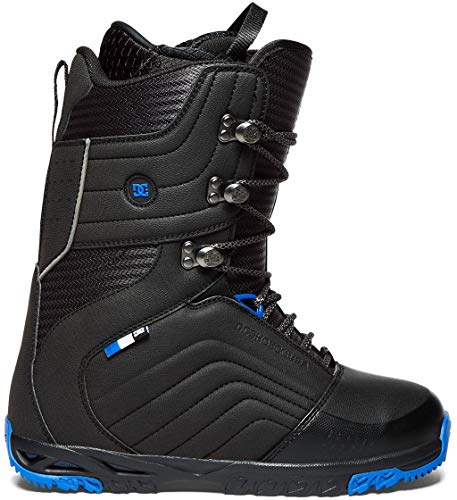 DC Men's Scendent Lace Up Snowboard Boots, Black/Blue, 9