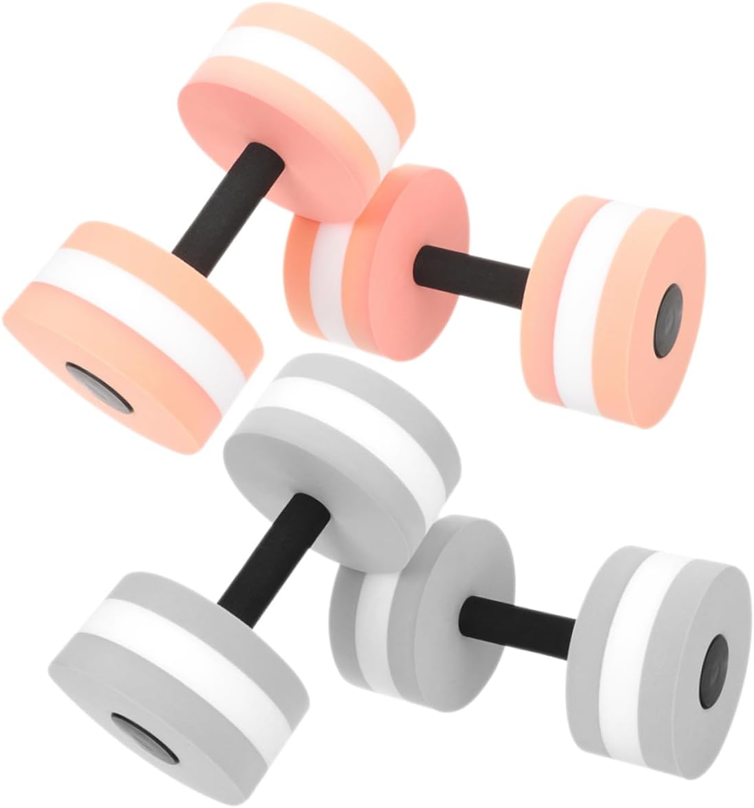 4pcs EVA Floating Dumbbells for Water Exercise Pool Weights for Adults Lightweight Water Dumbbells Set for Aerobics and Fitness Training