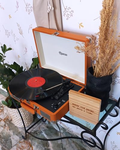 Vitrola Chrome Caramel com Usb e Bluetooth, Bivolt