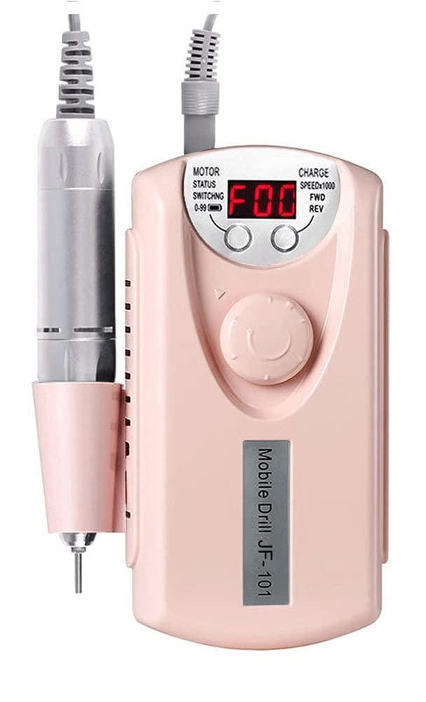 Machine De Perçage À Ongles 30000RPM Rechargeable Des Ongles De Gel De Gel De Gel Rechargeable Appareil À Ongles D'appareil À Ongles Électriques Pour Salon Ou Utilisation De La Maison ( Color : Pink )