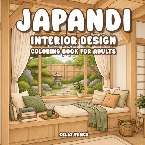 Japandi Interior Design Coloring Book For Adults: Cozy Minimalist Homes with Modern Scandinavian Japanese Rooms Tranquil Sanctuaries for Stress Relief (Peaceful Escapes) image 2