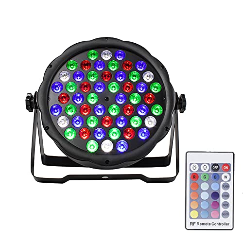 SHEHDS LED GlamoPar Lighting, Stage Light, RGBAL+UV 6in1 Color Mixing, Strobe Effect, Intelligent Start Stop, Temperature Control, DMX Contorl Sound A