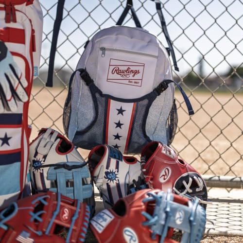 Image of Rawlings | T-Ball Equipment Bag Backpack | USA 250 Americana Edition