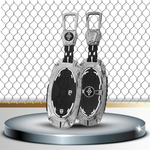 Image of KEYCEPT Metal Armor Keycover Compatible for Hyundai Venue 2026 3 Button Smart Key Cover.