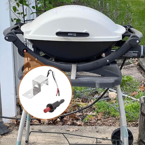 Image of SafBbcue 80462 Grill Igniter Replacement for Weber Q1000 /Q2000 Grill Accessories Replacement Parts,for Weber Q100 Q200 Gas Grill Ignitor for Weber 386001 386002 566001 Grill Parts, Ignition Button