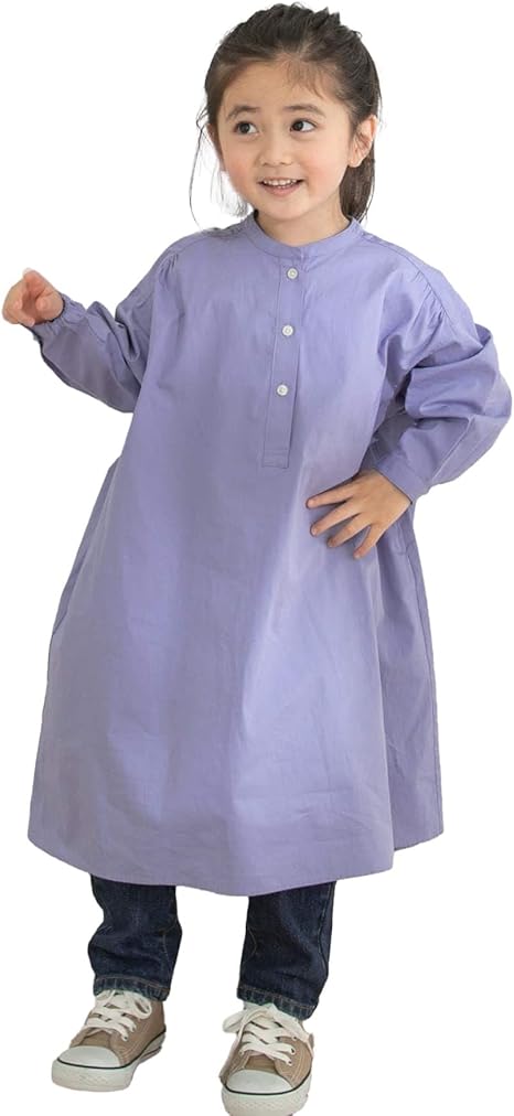 Amazon アーバンリサーチ ドアーズ ワンピース 親子リンク バンドカラーギャザーシャツワンピース Kids キッズ Dr24 36b1 ワンピース チュニック 通販