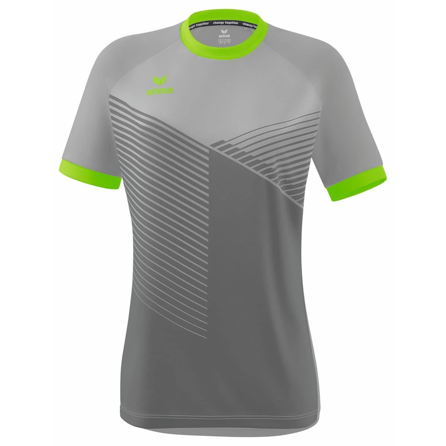 Erima Women's Mantua Jersey, Silver Grey/Green Gecko, 44