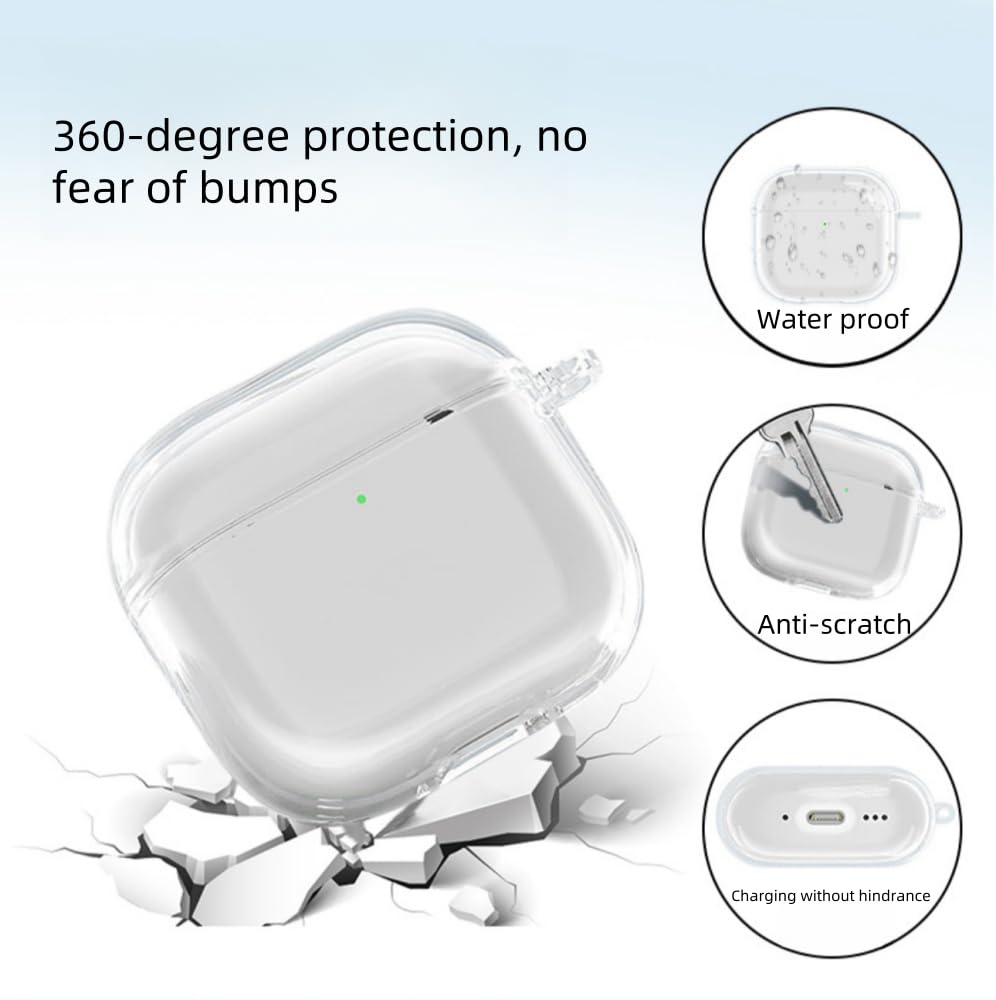 FTRONGRT Cover Compatibile con AirPods 4 2024, Silicone Morbido, Antigraffio, Bluetooth Scatola per Cuffie Custodia Protettiva Compatibile con AirPods 4 2024.Rosa FTRONGRT Cover Compatibile con AirPods 4 2024, Silicone Morbido, Antigraffio, Bluetooth Scatola per Cuffie Custodia Protettiva Compatibile con AirPods 4 2024.Rosa
