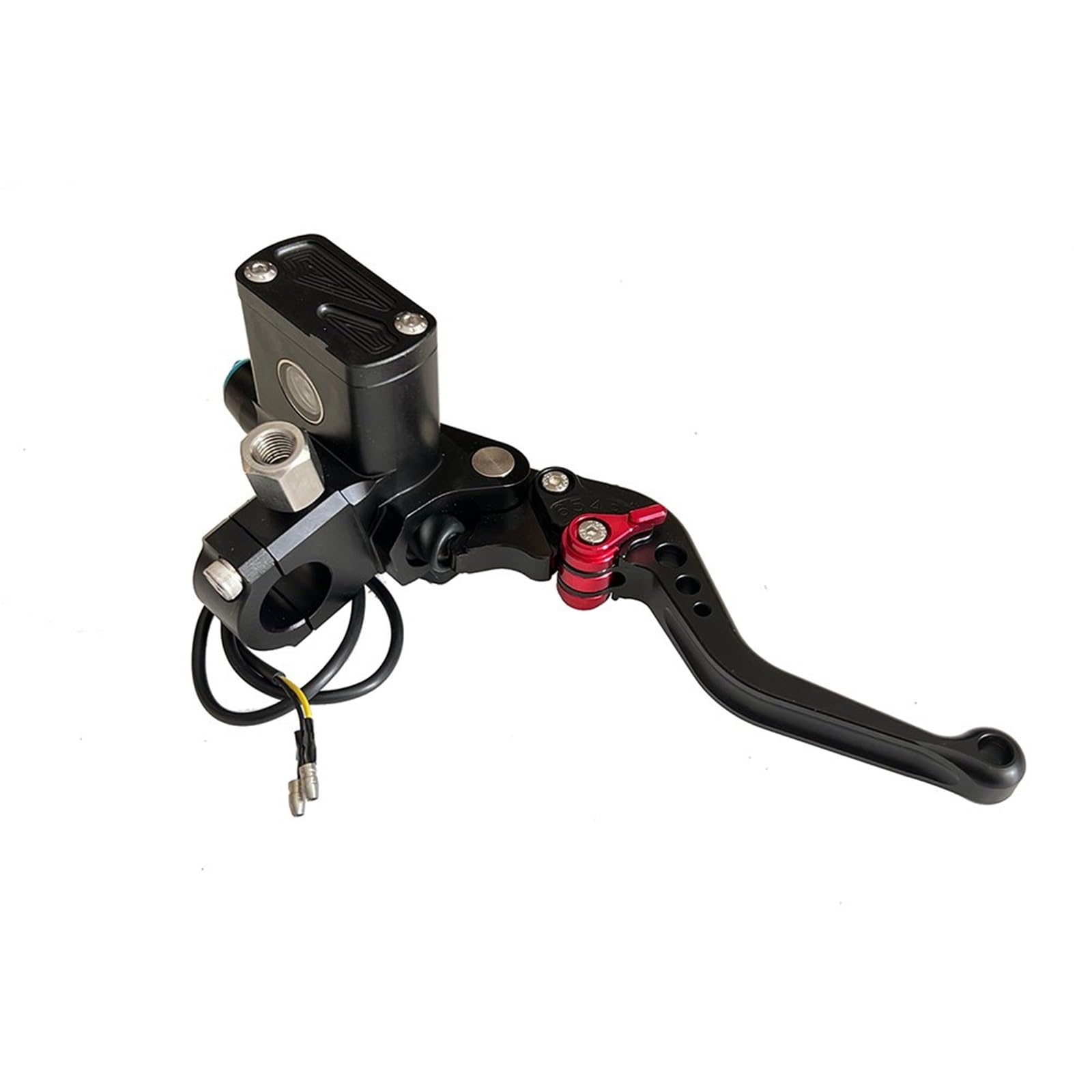 Ouvecr Black Right Pump A Motorbike Brake Levers Cnc Hydraulic Brake Clutch Pump Master Cylinder Lever Cable Universal Motorcycle Motorbike Handle(Black Right Pump A)