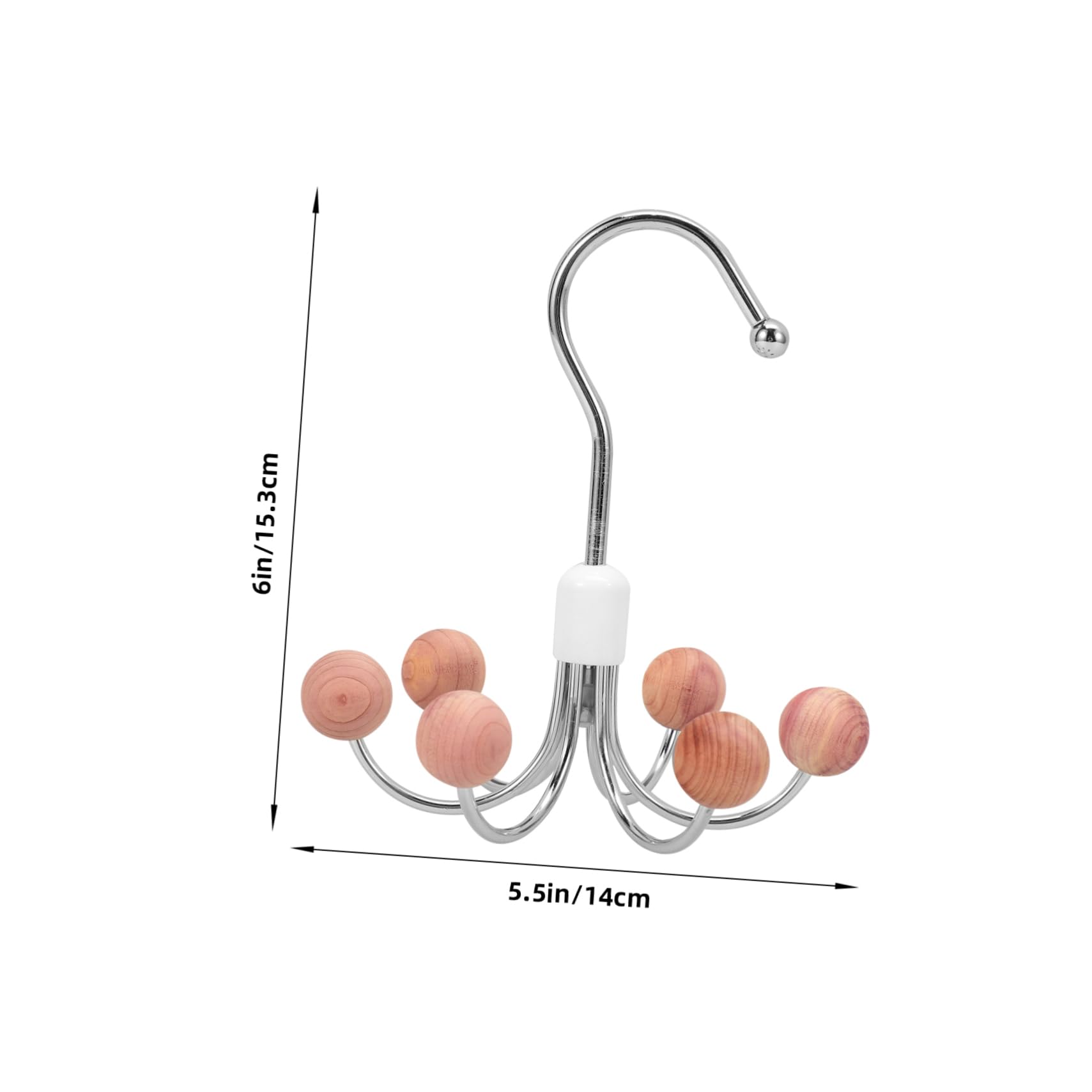 DECHOUS Rotary Hanger Swivel Belt Hanger Multi-Functional Hook for Coat Hat Scarf Organizer