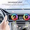 Car Air Freshener with LED, Luminated Car Scent Diffuser, Car Aromatherapy Sound Pickup Lamp, Car Vent Fragrance Clip, APP Remote Control, RGB Sound Voice Rhythm Ambient Pickup Lamp #1