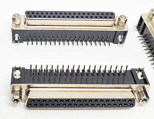 Conector PCB DB37 Hembra Ángulo Recto 6-Pack miniatura 2