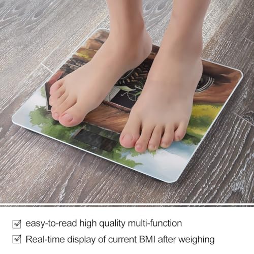 Báscula digital compacta de alta precisión para baño miniatura 5