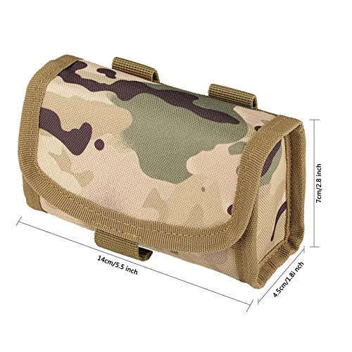 10 Round Shotgun Shotshell Reload Holder Carrier Tactical Molle Ammo Pouch For 12 Gauge/20G (Cp Camo) #TOP3