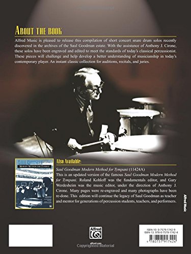 Modern Classic Solos for Snare Drum: Recently Discovered Solos from the Archives of Saul Goodman - Image 2