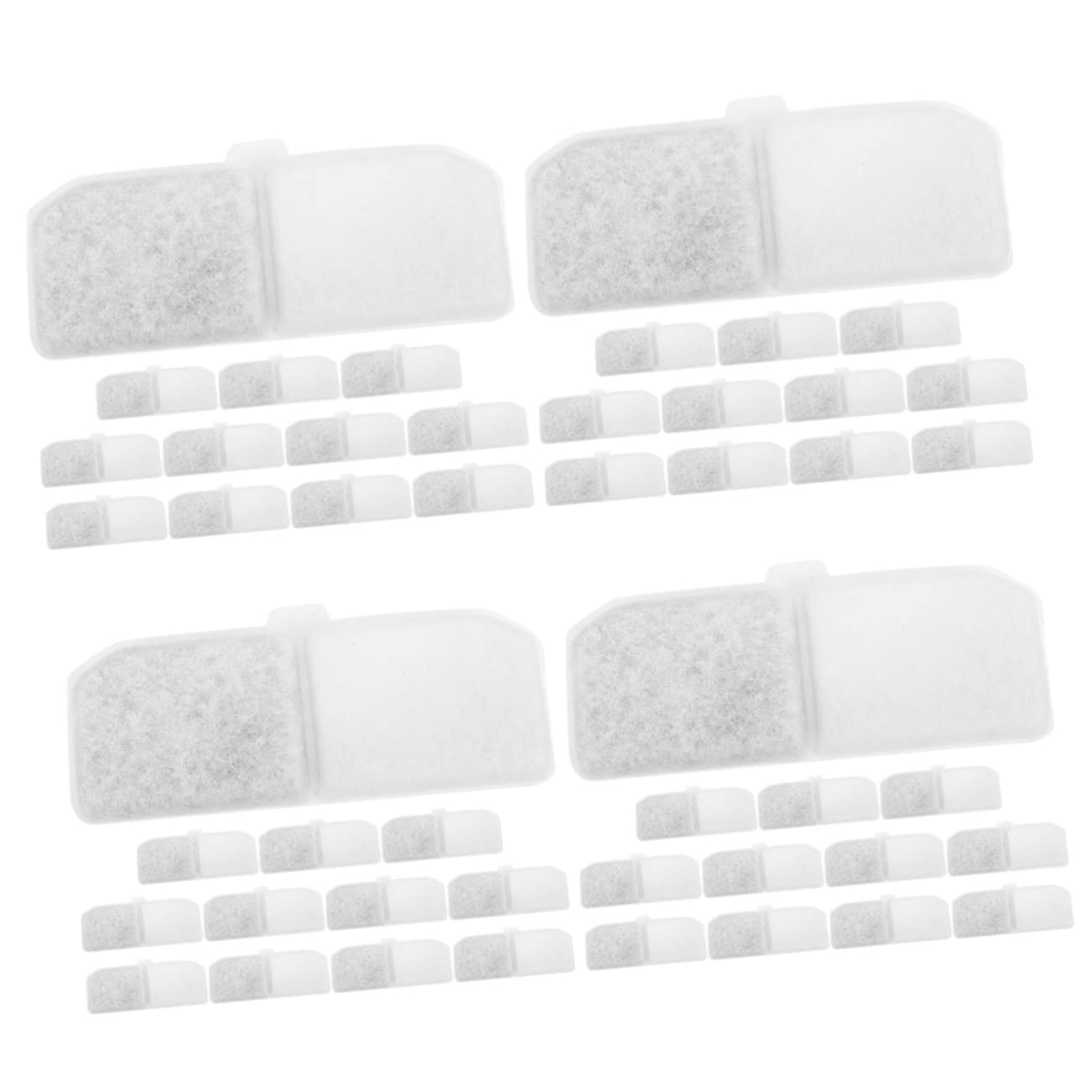 Mipcase 48piezas Filtros De Repuesto para Dispensador De Agua para Mascotas De Filtros De Activado para Fuente De Agua De Gato Accesorios para Mascotas Filtración y Saludable