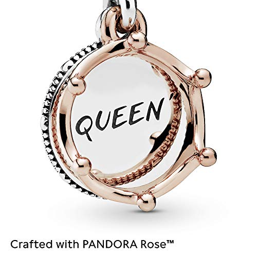 Pandora Jewelry Queen & Regal Crown Dangle Charm - Queen Jewelry Charm for Pandora Charm Bracelets - Perfect for Holiday, Anniversary, or Birthday Gift - Two Tone, No Box3