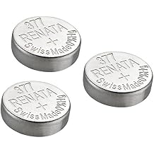 Renata Watch Battery Swiss Made Renata 377 or SR626SW OR AG4 1.5V 3 Batteries, 377 or SR 626 SW