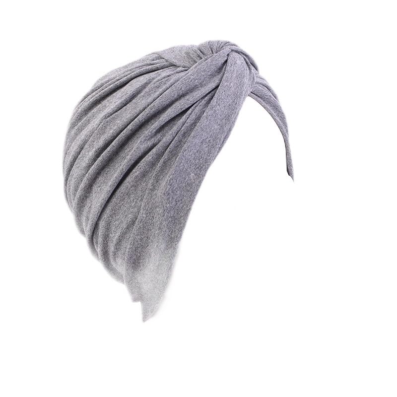 Women Elastic Cotton Turban Hat Bohemian Style Twist Turban Chemo Beanie Cap Scarf Headwear Headwrap Hair Loss Cover