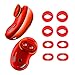 Jvchengxi 4 Pares Silicona Almohadillas de Repuesto Compatible con Samsung Galaxy Buds Live, Almohadillas Auricular Cojines Auriculares Tapones para los Oídos Suaves para Galaxy Buds Live (Rojo)