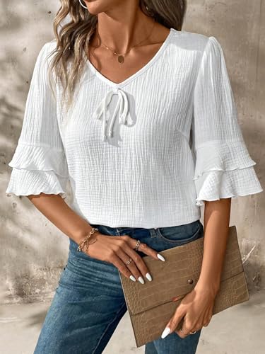 Image of TOPLOT Women's Top | Stylish Shirt Design | Comfortable Western Top| Easy Movement Structure | Trendy Look Styling | Versatile Perfect for Casual & Everyday Fashion (5231)