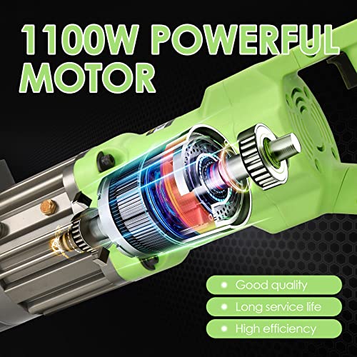 Image of 5 /8 Inch Electric Hydraulic Rebar Bender 1100W Portable Hydraulic Rebar Bending Machine Max 16mm Rebar within 2-2.5s Easy Bending Rebar Steel Bar HRB-16 (Green)