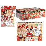 Elves Behaving Badly - 26.5cm Elf Eve Box - Storage Box - Xmas Eve Box 5050565344229