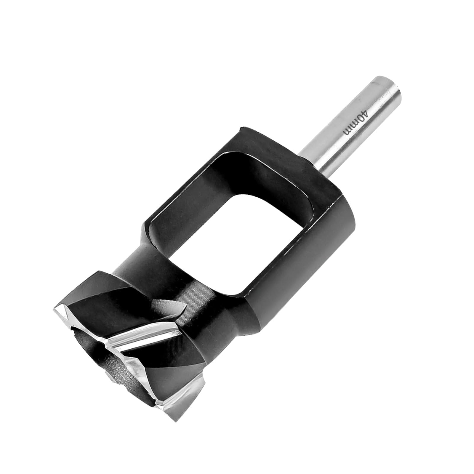 Dowel Plug Cutter Tenon Drill Bit, Wood Plug Hole Cutter, Tenon Dowel Deep Plug Drill Woodworking Cutter, Tapered Sealing Plug Cutter 13mm Shank for Furniture Making (40mm)