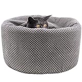 Winsterch Large Cat Cave Bed - Soft, Enclosed & Washable for...