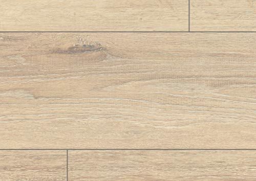 EGGER Home Laminatboden EHL039 Parkett Eiche (8mm, 1,995m²) | authentische Holzoptik | | Einfache Verlegung durch CLIC It! System | Praktisch & wertbeständig