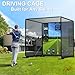 YUNIC Golf Driving Cage with Metal Frame - Choose Standard Hitting Target or Simulator Impact Screen (Simulator Impact Cage, 8'(W) x8'(H) x5'(D))