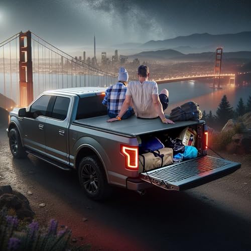 Hard Tri-Fold Tonneau Cover for 2020-2024 Chevy Silverado/GMC Sierra 2500 HD 3500 HD - 6.9ft Truck Bed Compatible (82.2in)