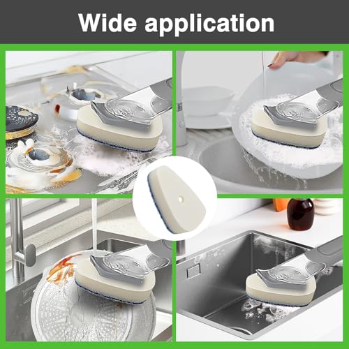 Image of Non Scratch Sponge Refills Be Suitable for Scrub Daddy Dish Daddy. Pack of 10（Without Handle）