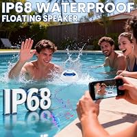 Luxfero Floating Bluetooth Pool Speaker with RGB Lights, Hot Tub Speaker — image 4