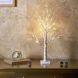 Weihnachtsbeleutung Deko - Kunst Baum Birke mit LED Licht. Verschönen Sie Ihre Weihnachtszeit