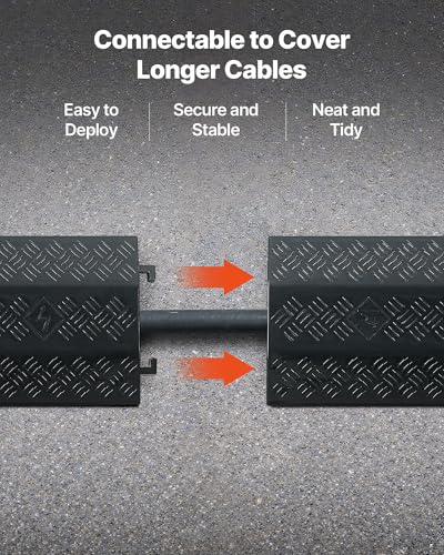 Protector de cables para suelo de alta resistencia transituable VEVOR 6