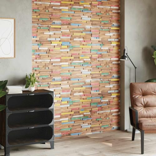 Paneles acústicos de pared para videojuegos, 10 unidades, 1,03 m², madera maciza de teca, revestimiento de pared para salón, cocina, oficina
