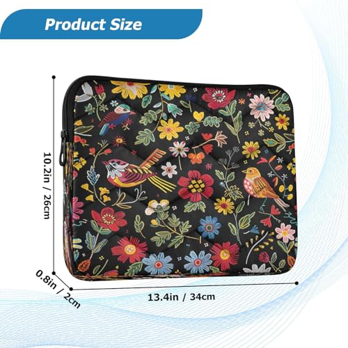 Funda para portátil 13-14 pulgadas impermeable con diseño bordado miniatura 3