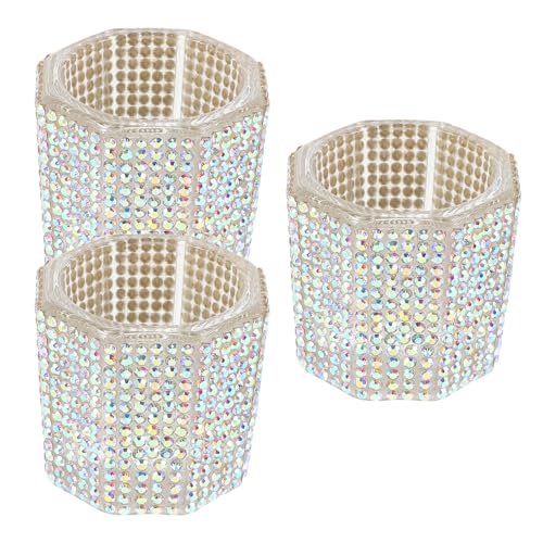 Set 3 Piezas Cubos para Limpieza de Pinceles de Uñas miniatura 1